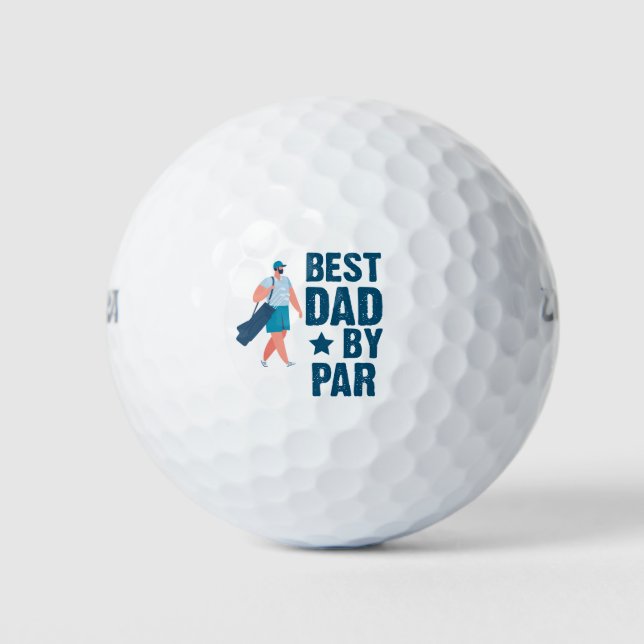 Pelotas De Golf Mejor padre por par (Anverso)