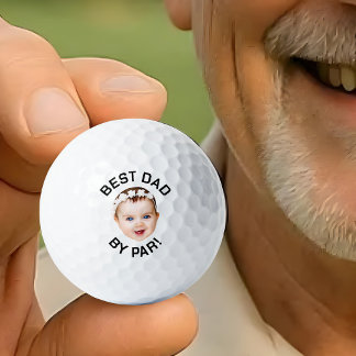 Pelotas De Golf Mejor Papá De Par Golf Balls, Foto Personalizado F