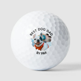 Pelotas De Golf Mejor papá de perro de Par Personalizado Foto del 