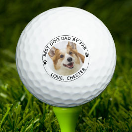 Pelotas De Golf MEJOR PAPÁ DE PERRO POR Huella de Pata Foto