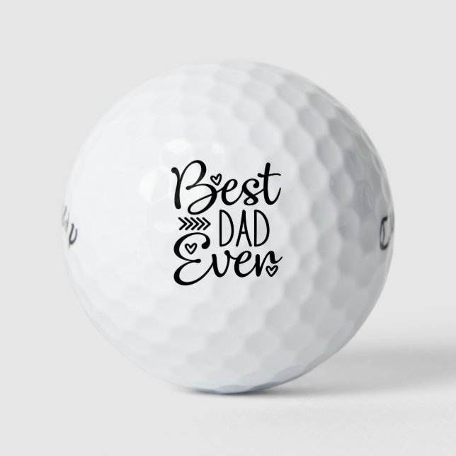 Pelotas De Golf Mejor Papá del Mundo (Anverso)