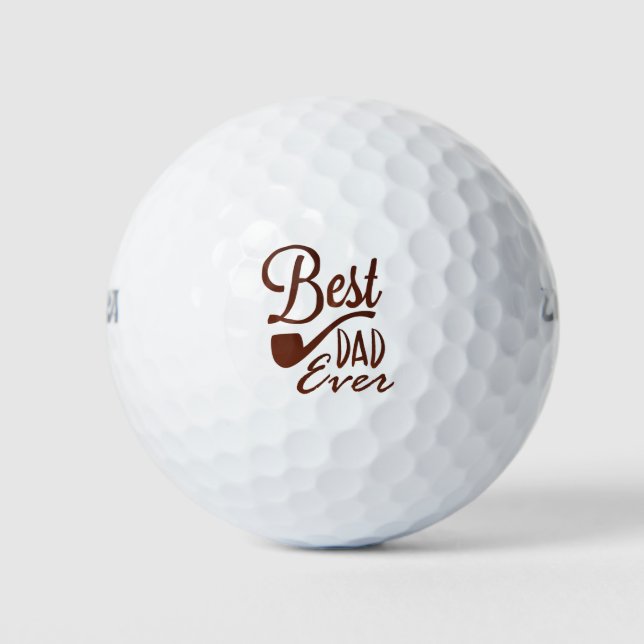 Pelotas De Golf Mejor Papá del Mundo  (Anverso)