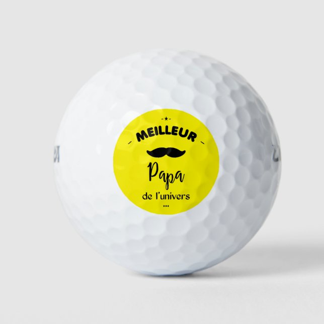 Pelotas De Golf Mejor papá del mundo (Anverso)