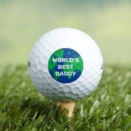 Pelotas De Golf Mejor Papá del Mundo Título Personalizado