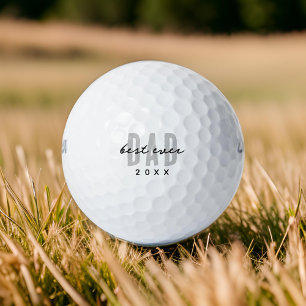 Pelotas De Golf Mejor Papá Desde El 20XX Moderno Mímico Preppy
