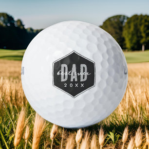 Pelotas De Golf Mejor Papá Desde El 20XX Moderno Mímico Preppy