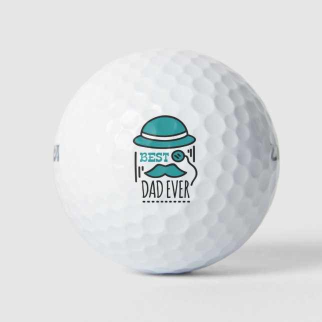 Pelotas De Golf Mejor Papá Nunca (Anverso)