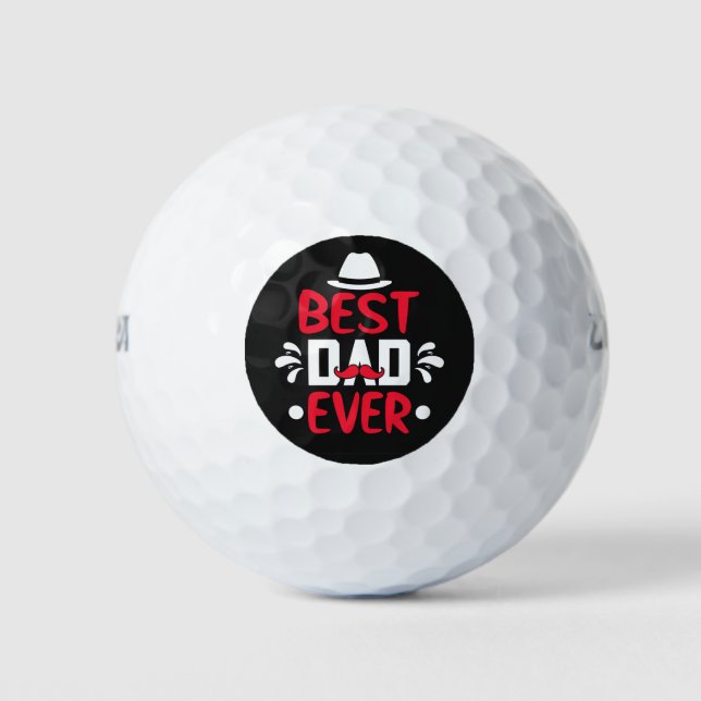 Pelotas De Golf Mejor Papá Nunca (Anverso)