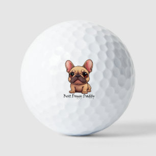 Pelotas De Golf Mejor Papá Perrito Bulldog Francés Mascota Perro A