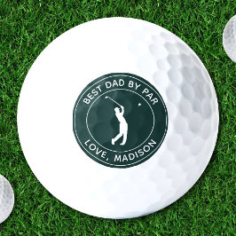 Pelotas De Golf Mejor Papá Personalizado Por Par Personalizado Gol