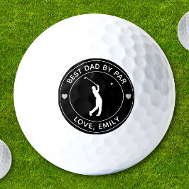 Pelotas De Golf Mejor Papá Personalizado Por Par Personalizado Gol