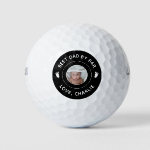 Pelotas De Golf Mejor Papá Por Foto De Par Nuevo Día De Los Primer