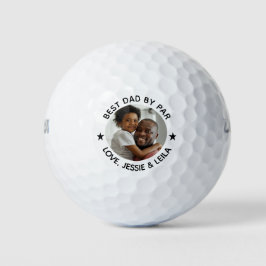 Pelotas De Golf Mejor papá por foto del Día del Padre de Par Stars