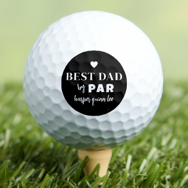 Pelotas De Golf Mejor Papá Por Par (Best Dad By Par Golf Balls)