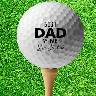 Pelotas De Golf Mejor papá por Par Custom Name Día del Padre