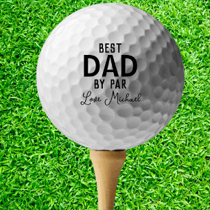Pelotas De Golf Mejor papá por Par Custom Name Día del Padre