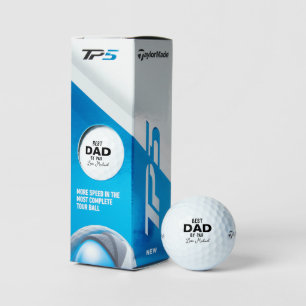 Pelotas De Golf Mejor papá por Par Custom Name Día del Padre