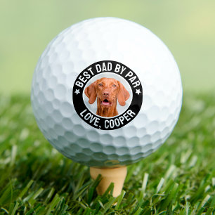 Pelotas De Golf Mejor Papá por Par Foto de Mascota Perro Personali