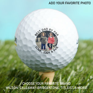Pelotas De Golf Mejor Papá Por Par - Foto Del Personalizado Golfer