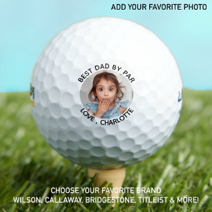 Pelotas De Golf Mejor Papá Por Par - Personalizado De Fotos Person