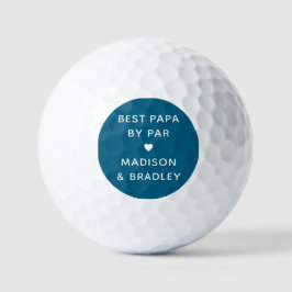 Pelotas De Golf Mejor Papá Por Par Personalizado Nombre