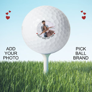 Pelotas De Golf Mejor Papá Por Par Personalizado Photo Balls