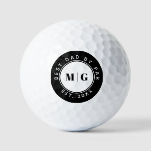 Pelotas De Golf Mejor Papá por Par Regalo de Monograma Personaliza