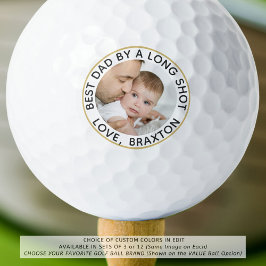 Pelotas De Golf MEJOR PAPÁ POR UNA LARGA FOTO DE TIRO Personalizad
