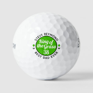 Pelotas De Golf 'mejor papá' 'Rey de Grasa' verde