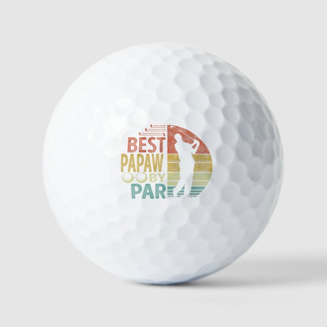 Pelotas De Golf Mejor PAPEL De Par Golf Golfer (Anverso)