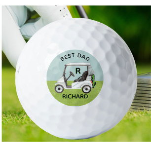 Pelotas De Golf Mejor Personalizado de papá Monograma Clubes de ca