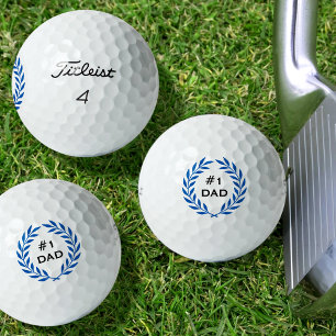 Pelotas De Golf Mejor Personalizado Laurel Wreath Fotografía Blue