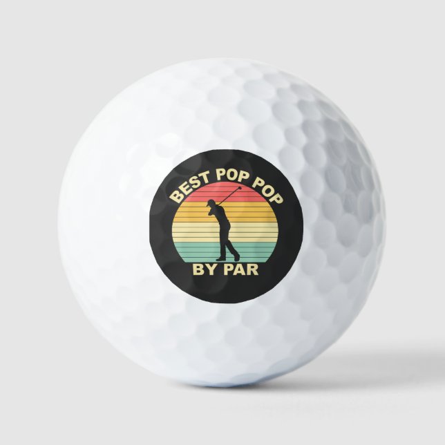 Pelotas De Golf Mejor Pop De Par - Golfing (Anverso)
