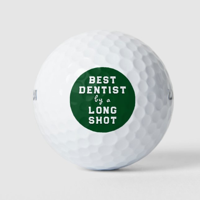 Pelotas De Golf Mejor regalo de dentista (Anverso)