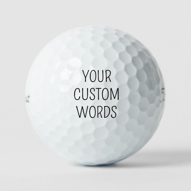 Pelotas De Golf Mejor regalo para hombres para papá, Personalizado (Anverso)
