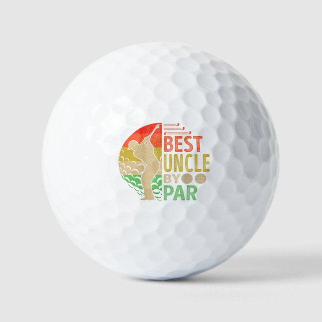 Pelotas De Golf Mejor TÍO De Par Golf Golfer (Anverso)
