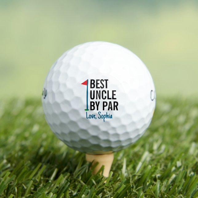 Pelotas De Golf Mejor Tío De Par Personalizado (Camiseta in situ)