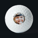 Pelotas De Golf Mejor Titular De Foto Infantil Pa V1<br><div class="desc">Mejor Papa nunca. Foto de nieto o nieto.</div>