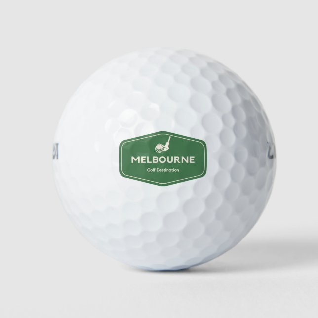 Pelotas De Golf Melbourne Australia - Logotipo de destino del camp (Anverso)