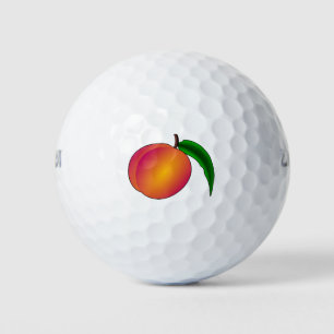 Pelotas De Golf Melocotón Fruta Nectarina Naturaleza Saludable Dul