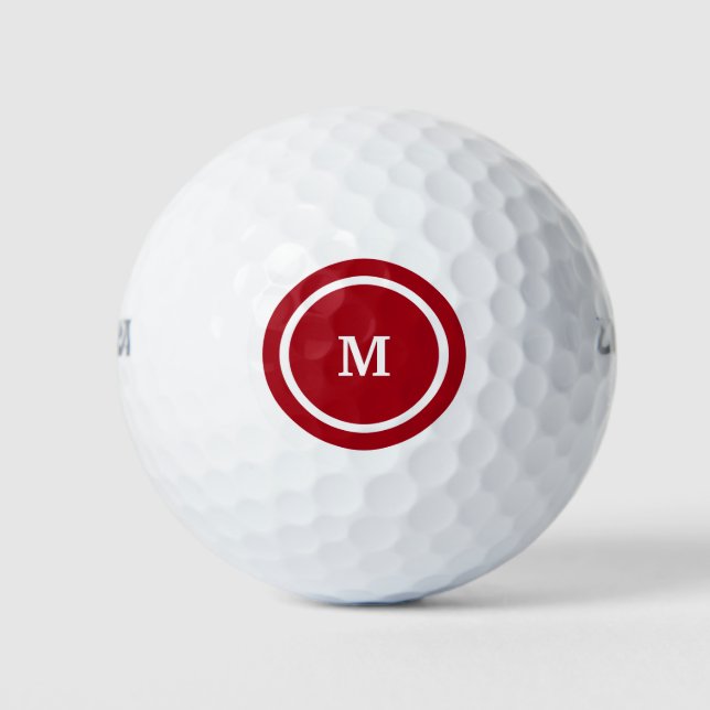 Pelotas De Golf Mens Monograma Golf Balls (Anverso)