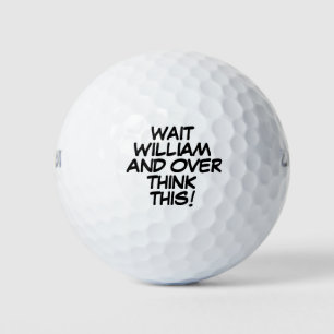 Pelotas De Golf Mensaje Divertido Personalizado de Sobrepensar