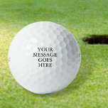 Pelotas De Golf Mensaje Personalizado personalizado<br><div class="desc">Personalice el mensaje en la tipografía clásica para crear un regalo de golf único y mantenerlo para cualquier golfista. Diseñado por Thisisnotme©</div>