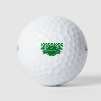 Pelotas De Golf Mensaje Soy 100% Biodegradable