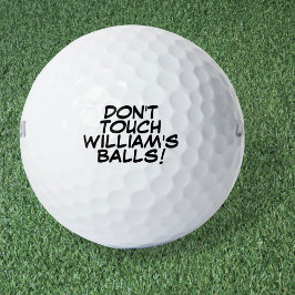 Pelotas De Golf Mensaje y nombre divertido personalizado