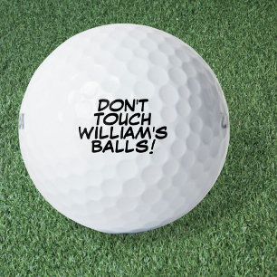 Pelotas De Golf Mensaje y nombre divertido personalizado