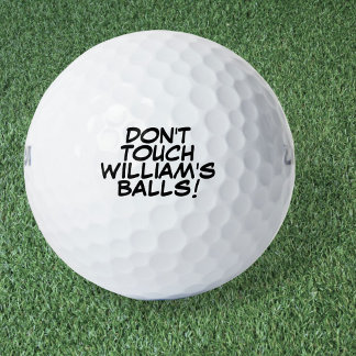 Pelotas De Golf Mensaje y nombre divertido personalizado
