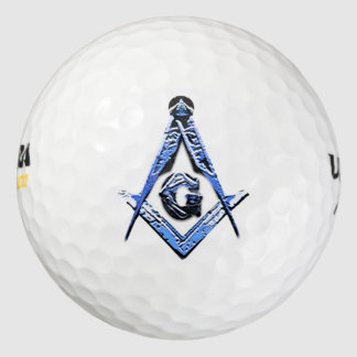Pelotas De Golf Mentes masónicas (azul)