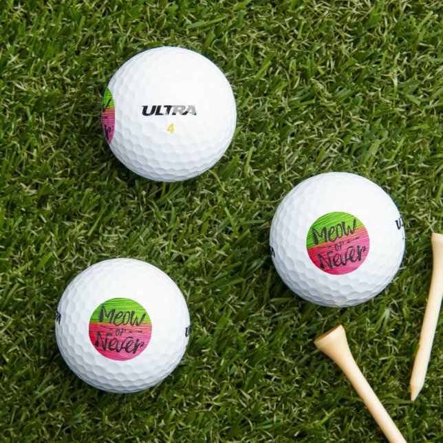 Pelotas De Golf Meow or Never (Césped in situ)