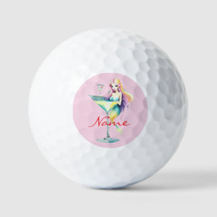 Pelotas De Golf Mermaid Martini Chica Thunder_Cove